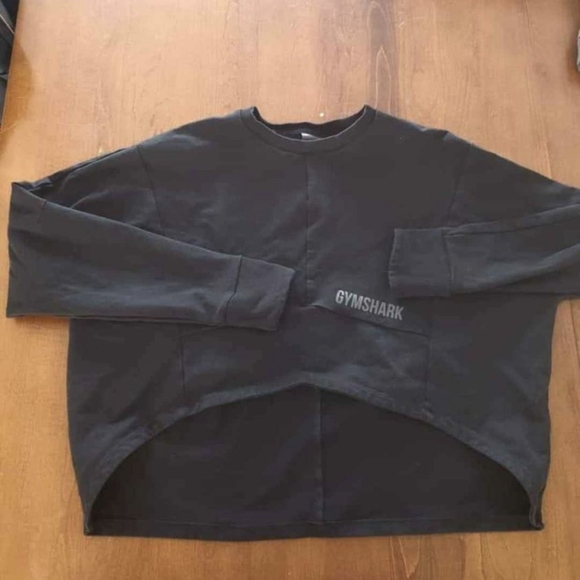 Gymshark Ori Sweater Black Cropped Sweatshirt S - Picture 2 of 2